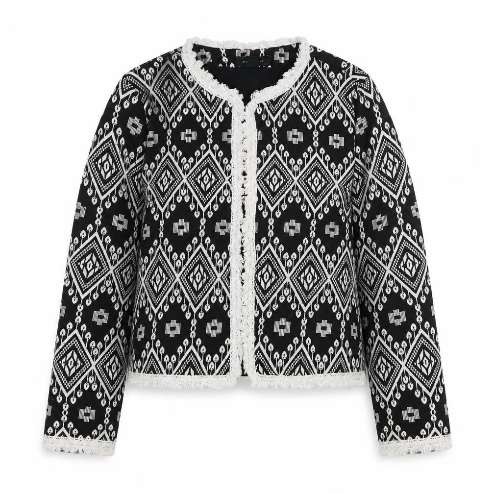 Primark Womens Multicoloured Argyle/Diamond  Jacket  Size 10