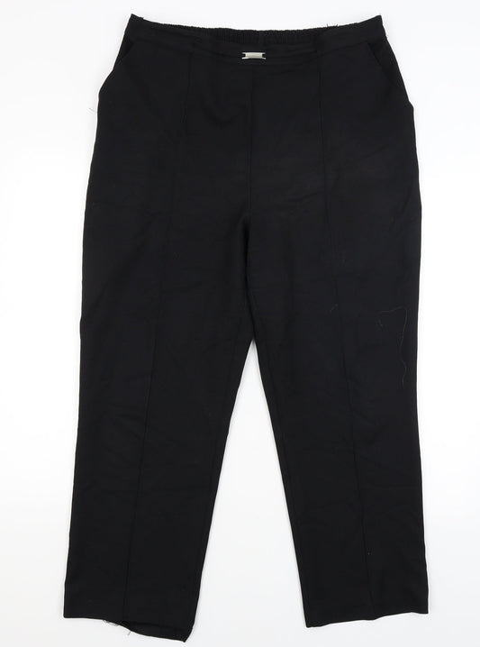 Papaya Womens Black   Dress Pants Trousers Size 16 L26 in