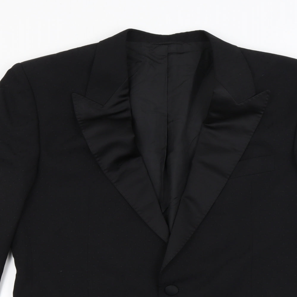 Bruno Kirches Mens Black   Jacket Blazer Size 38