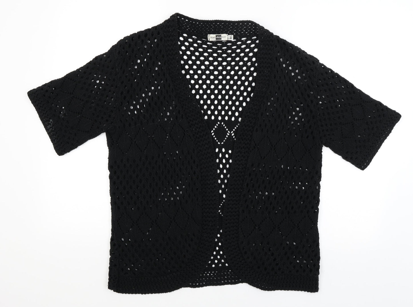 Sixth Avenue Womens Black   Wrap Jumper Size L