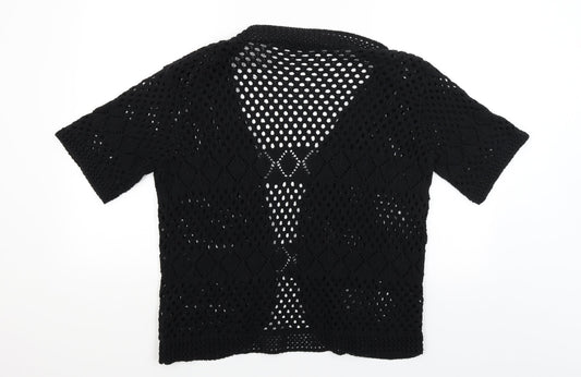Sixth Avenue Womens Black   Wrap Jumper Size L
