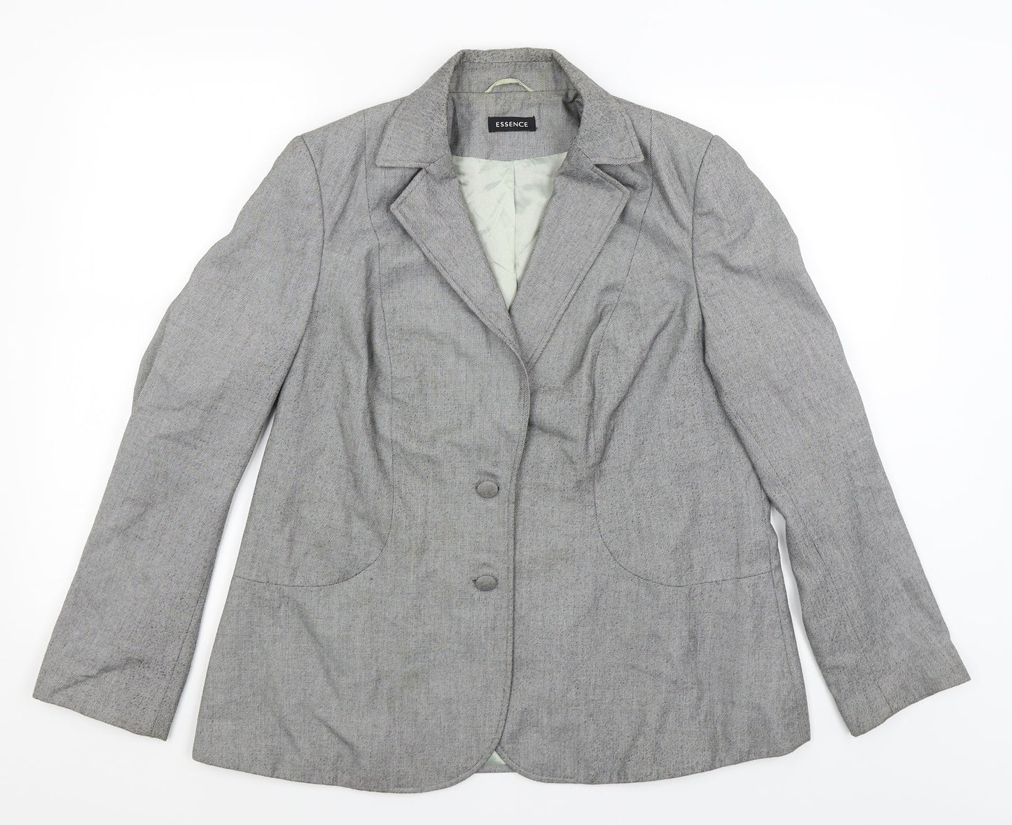 essence Womens Grey   Jacket Blazer Size 16