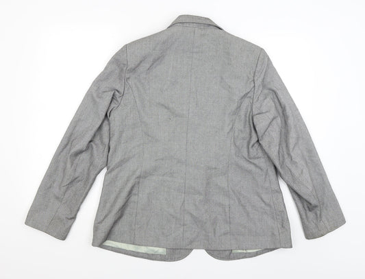 essence Womens Grey   Jacket Blazer Size 16