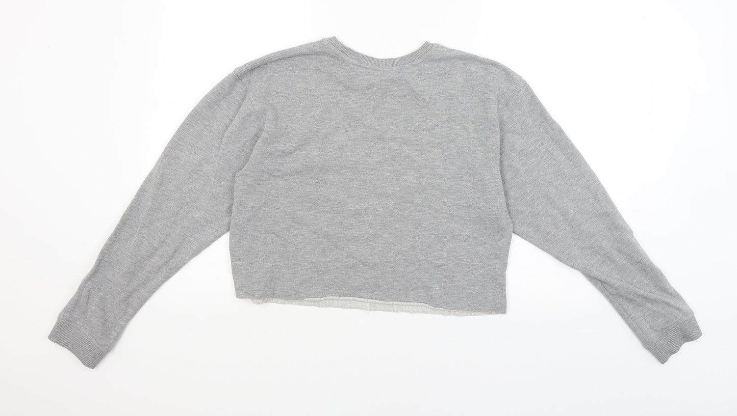 Miss Selfridge Womens Grey   Pullover Sweatshirt Size 12