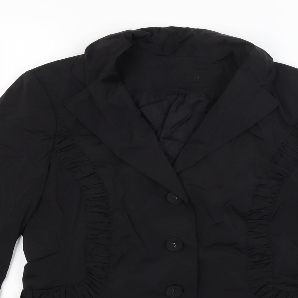 Just B Womens Black   Jacket Blazer Size 12