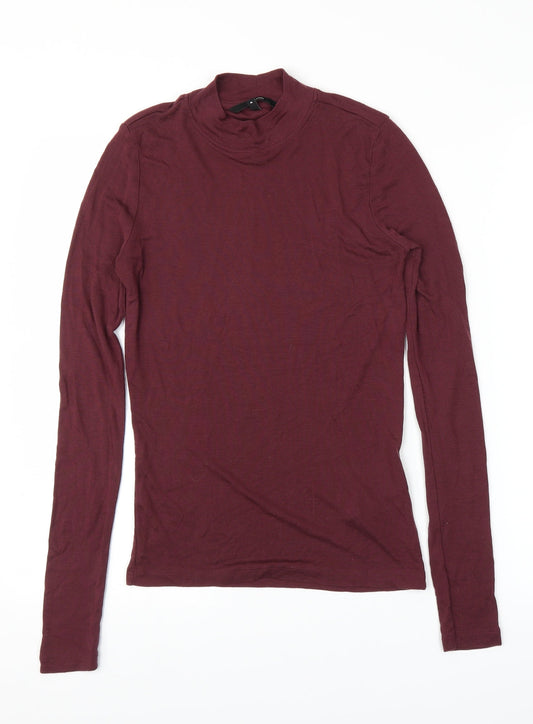 VERO MODA Womens Purple   Basic T-Shirt Size M