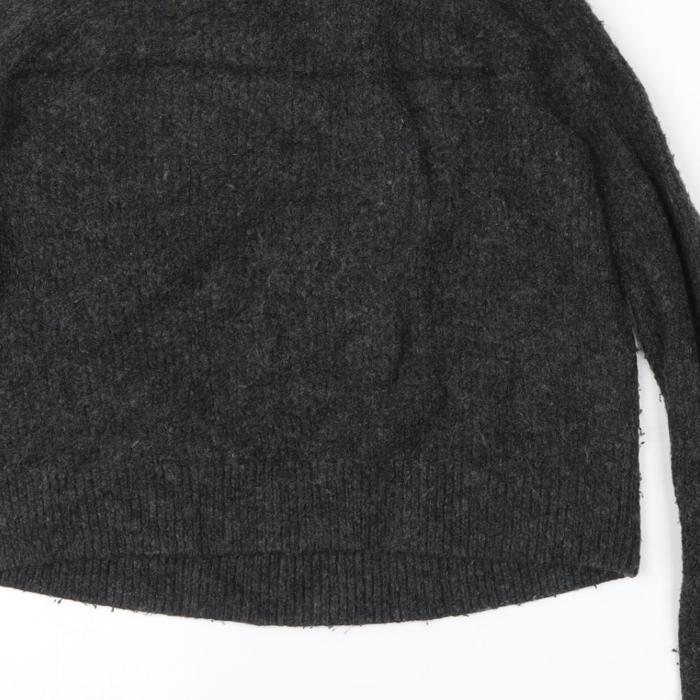H&M Womens Grey   Pullover Jumper Size S