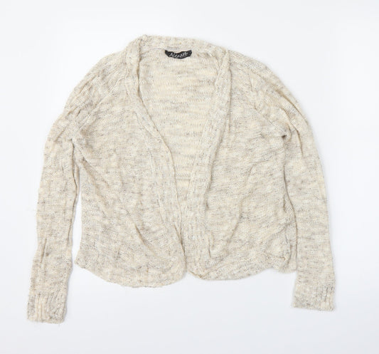 Alexara Womens Beige   Cardigan Jumper Size M