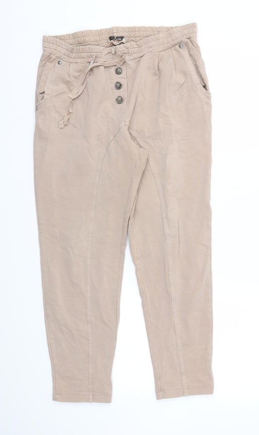 PALCO LITTLE  Womens Pink   Jogger Trousers Size S L25 in - Stretch waistband