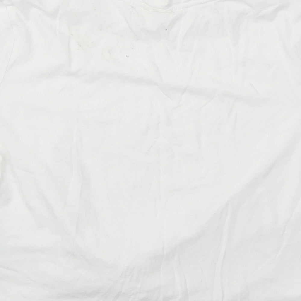 H&M Womens White   Basic T-Shirt Size M