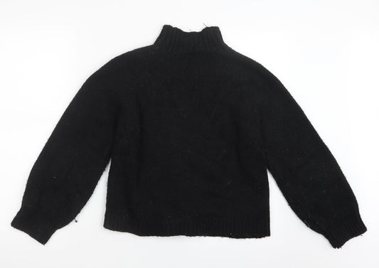 Only Womens Black  Knit Pullover Jumper Size XS