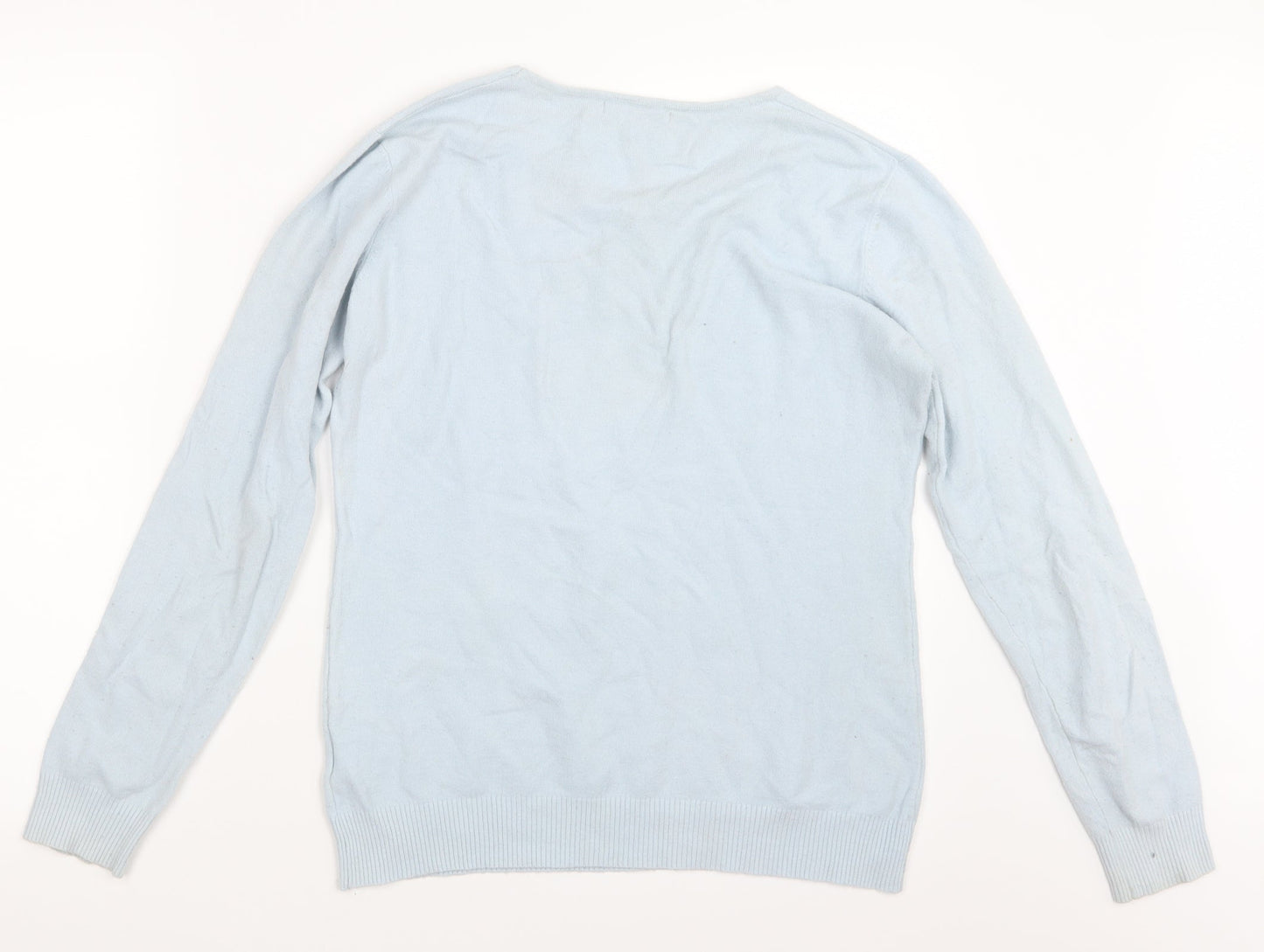 Rude Womens Blue  Knit Pullover Jumper Size M