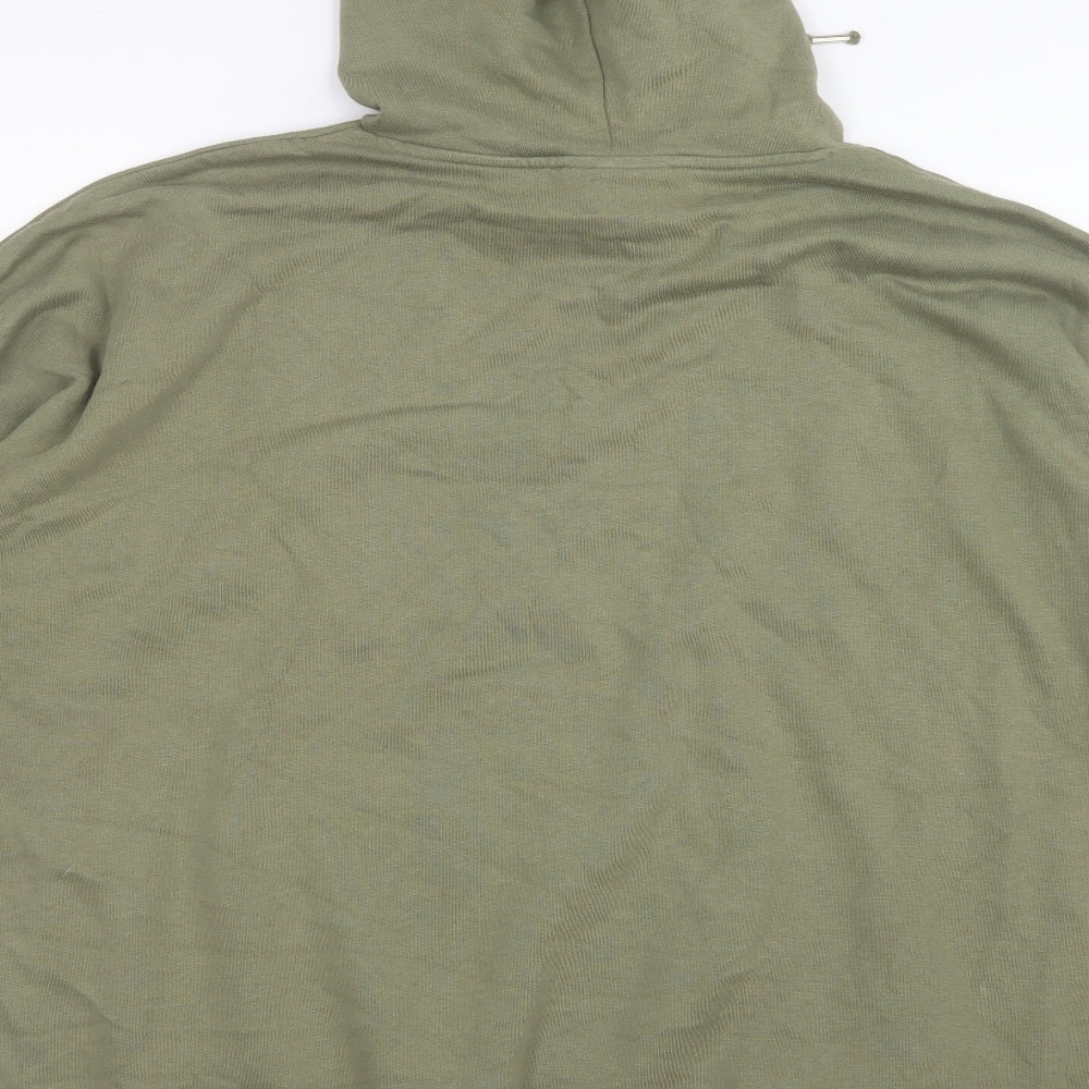 Monki Mens Green   Pullover Hoodie Size S