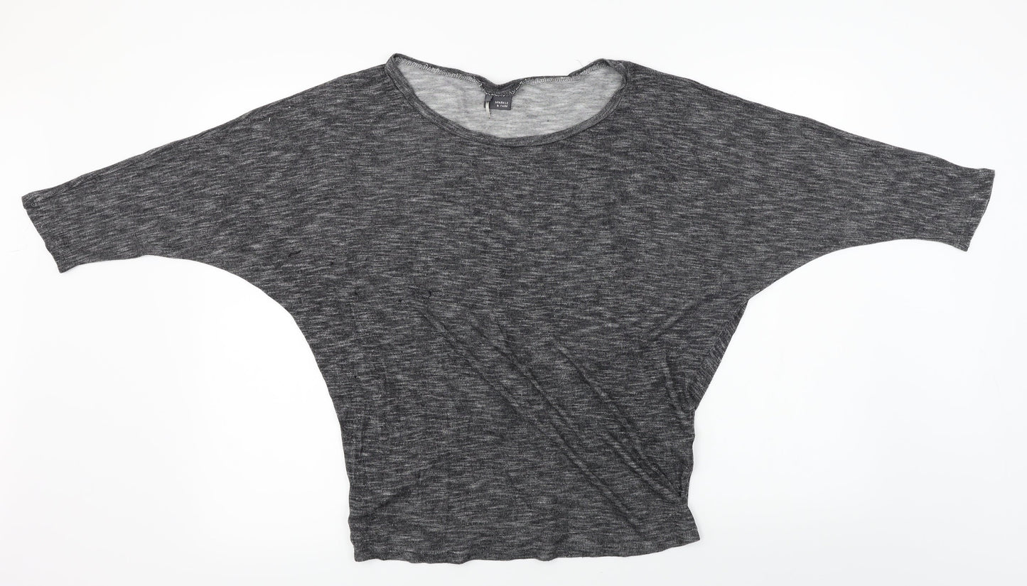 Sparkle & Fade  Womens Grey   Pullover Jumper Size M