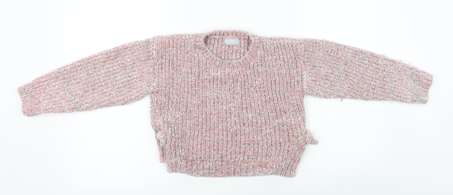 Matalan  Girls Pink   Pullover Jumper Size 11 Years