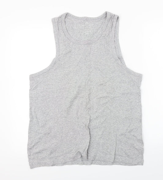 cotton suppliers Womens Grey   Basic Tank Size 2XL