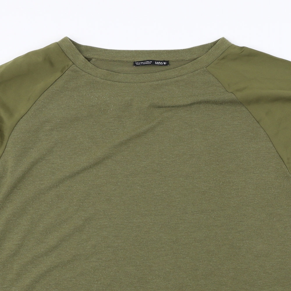 Zara Womens Green   Pullover Jumper Size M