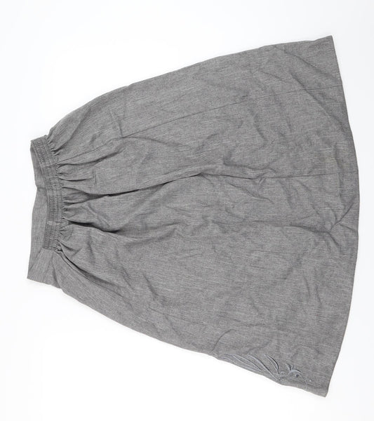 Preworn Womens Grey   Flare Skirt Size 12