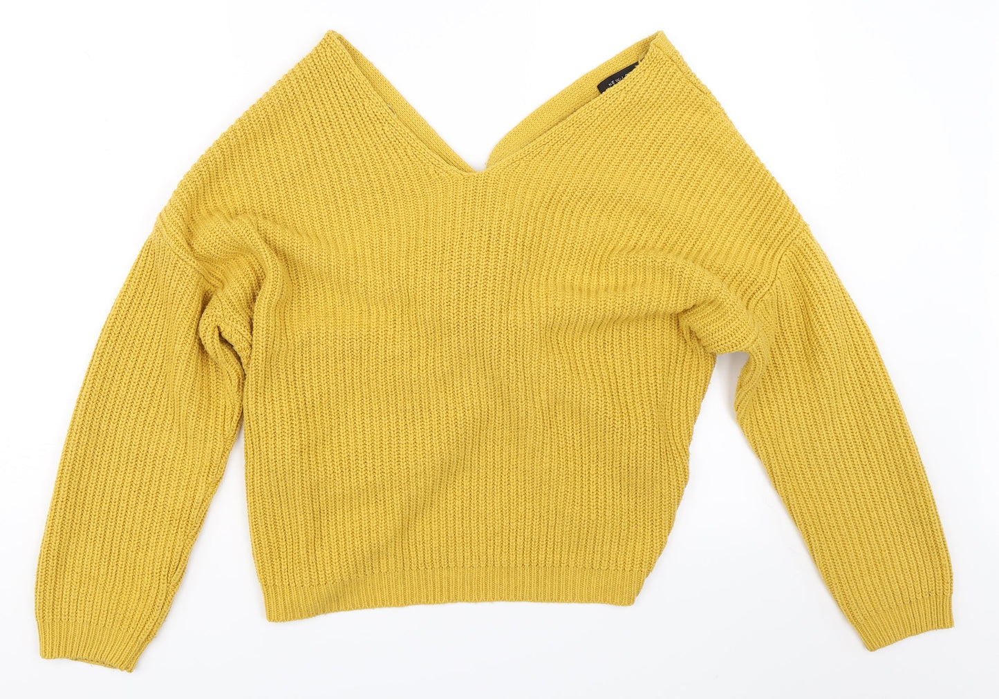 New Look Womens Yellow   Pullover Jumper Size M