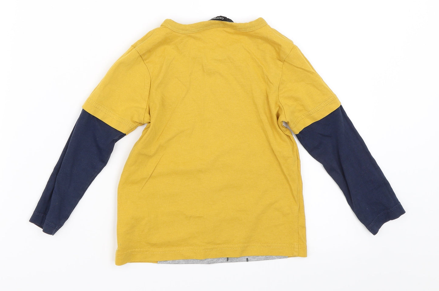 George Boys Yellow   Basic T-Shirt Size 18-24 Months