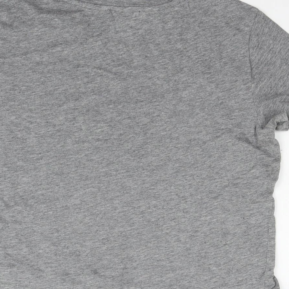 FOREVER 21 Girls Grey   Basic T-Shirt Size L