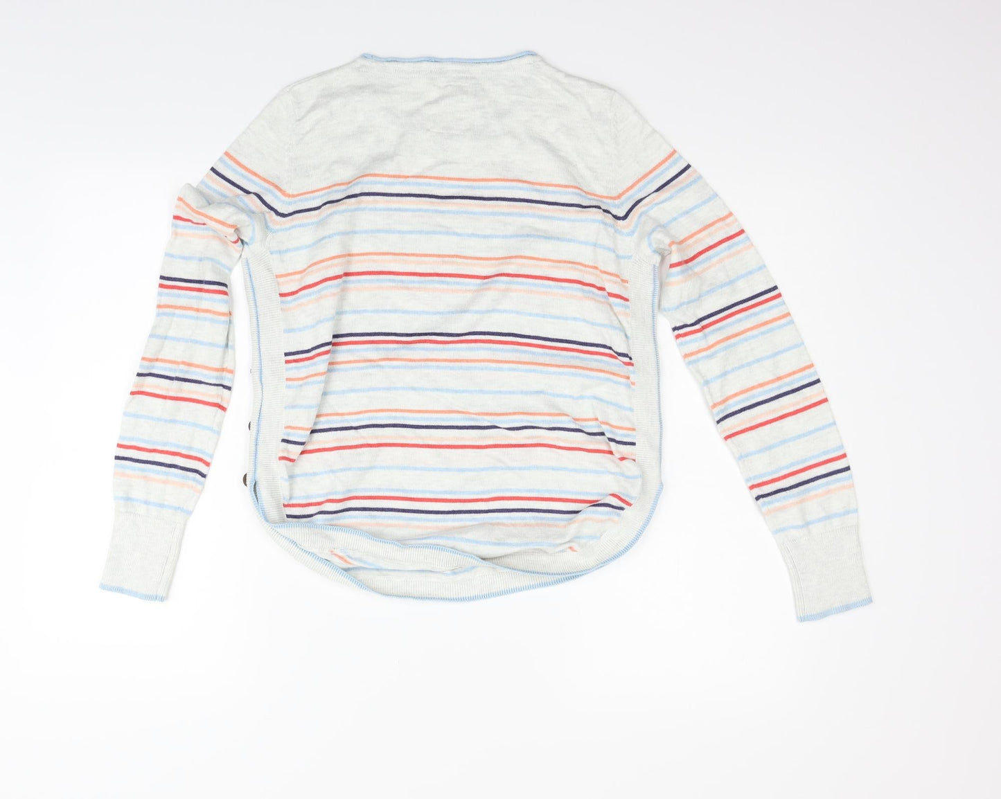 Faithful & True Womens Grey Striped  Pullover Jumper Size 12