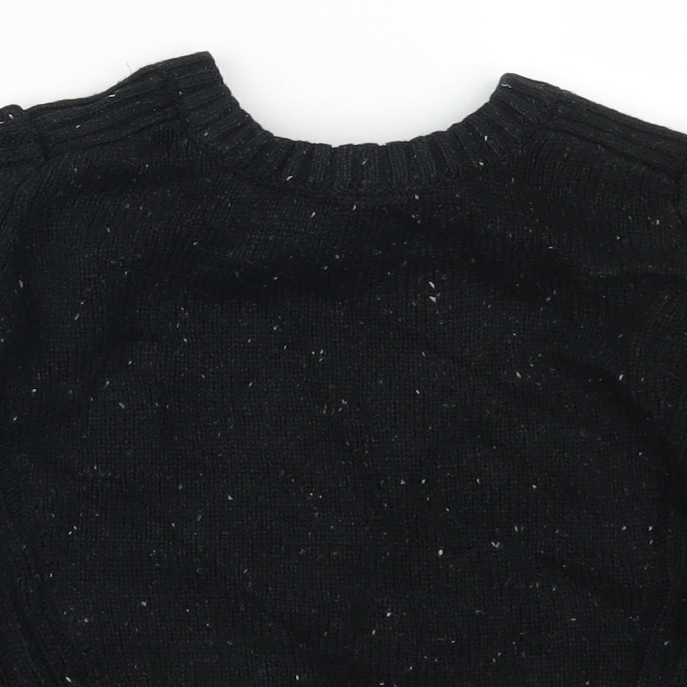 George Boys Black   Pullover Jumper Size 6-7 Years