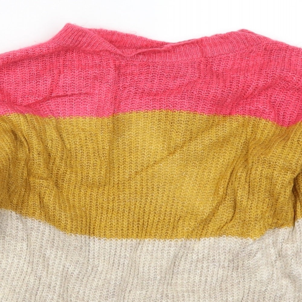 Marks and Spencer Womens Multicoloured Striped  Pullover Jumper Size S