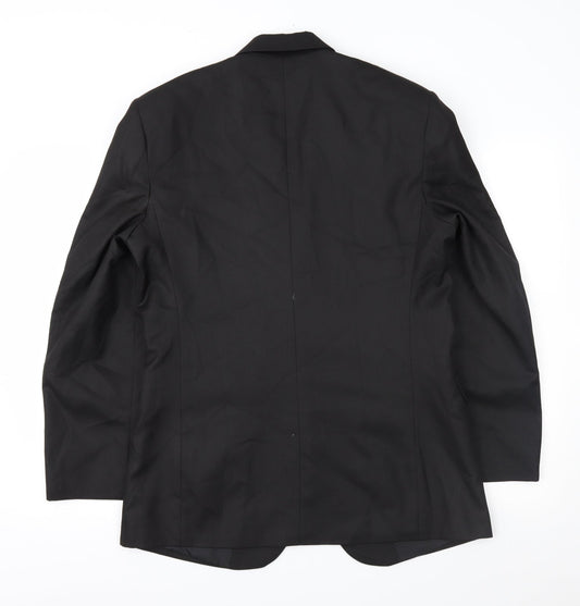 Outlaw Mens Black   Jacket Suit Jacket Size 38