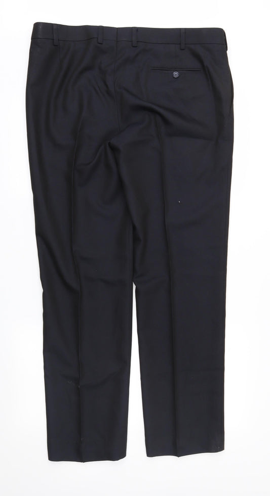 AAbhushan Mens Blue   Trousers  Size 38 in L31 in