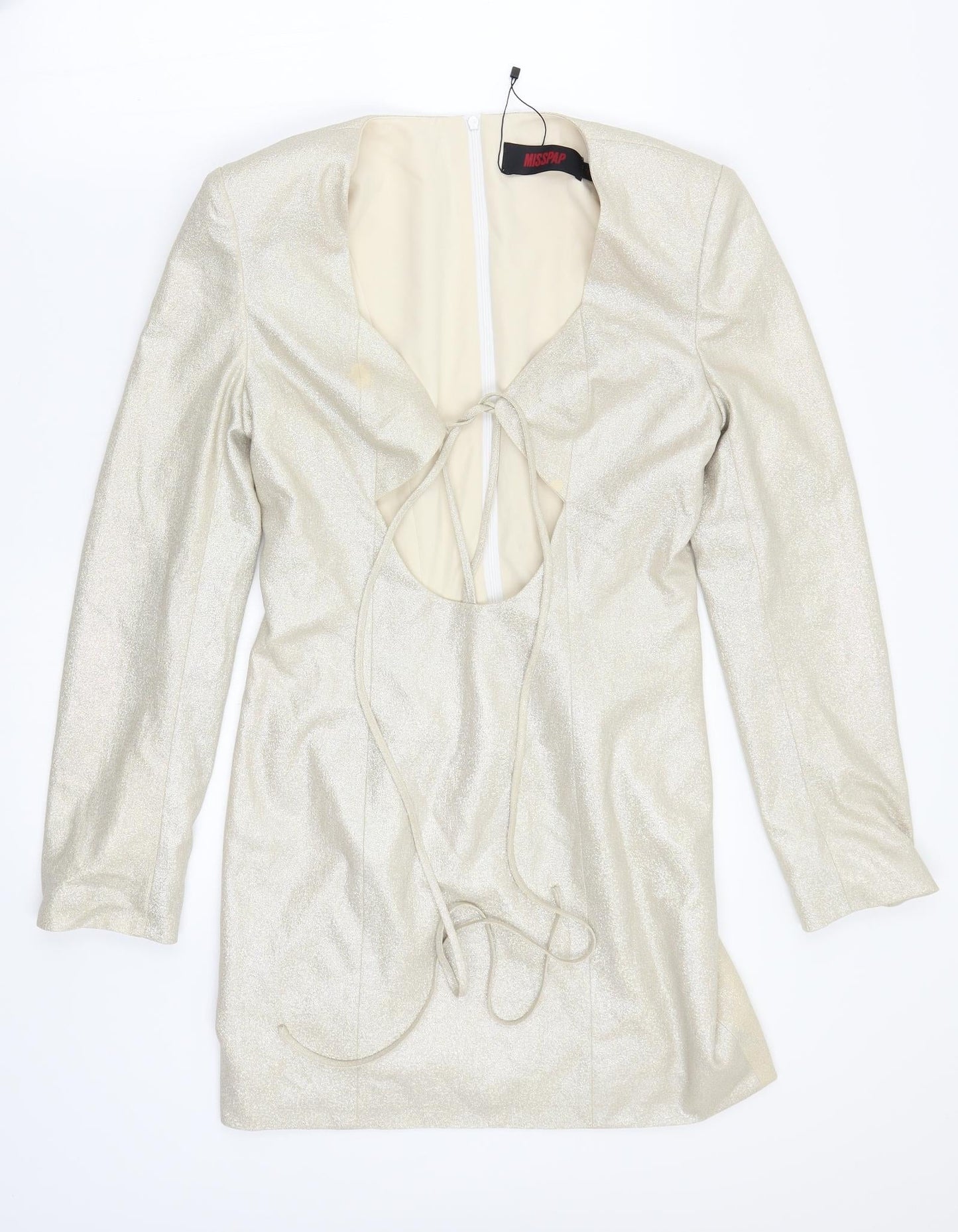 Misspap Womens Silver   A-Line  Size 14