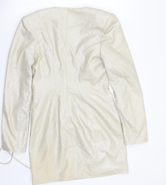 Misspap Womens Silver   A-Line  Size 14