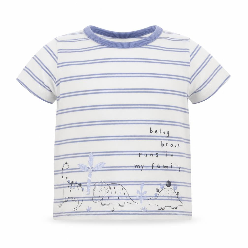 George Baby White Striped  Basic T-Shirt Size 3-6 Months