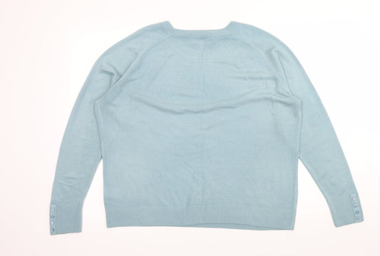 Marks and Spencer Womens Blue  Knit Pullover Jumper Size 18