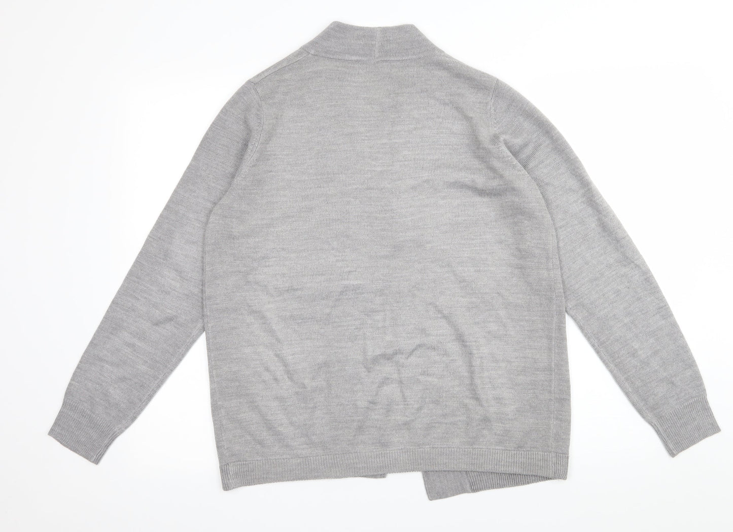 Papaya Womens Grey   Cardigan Jumper Size 12