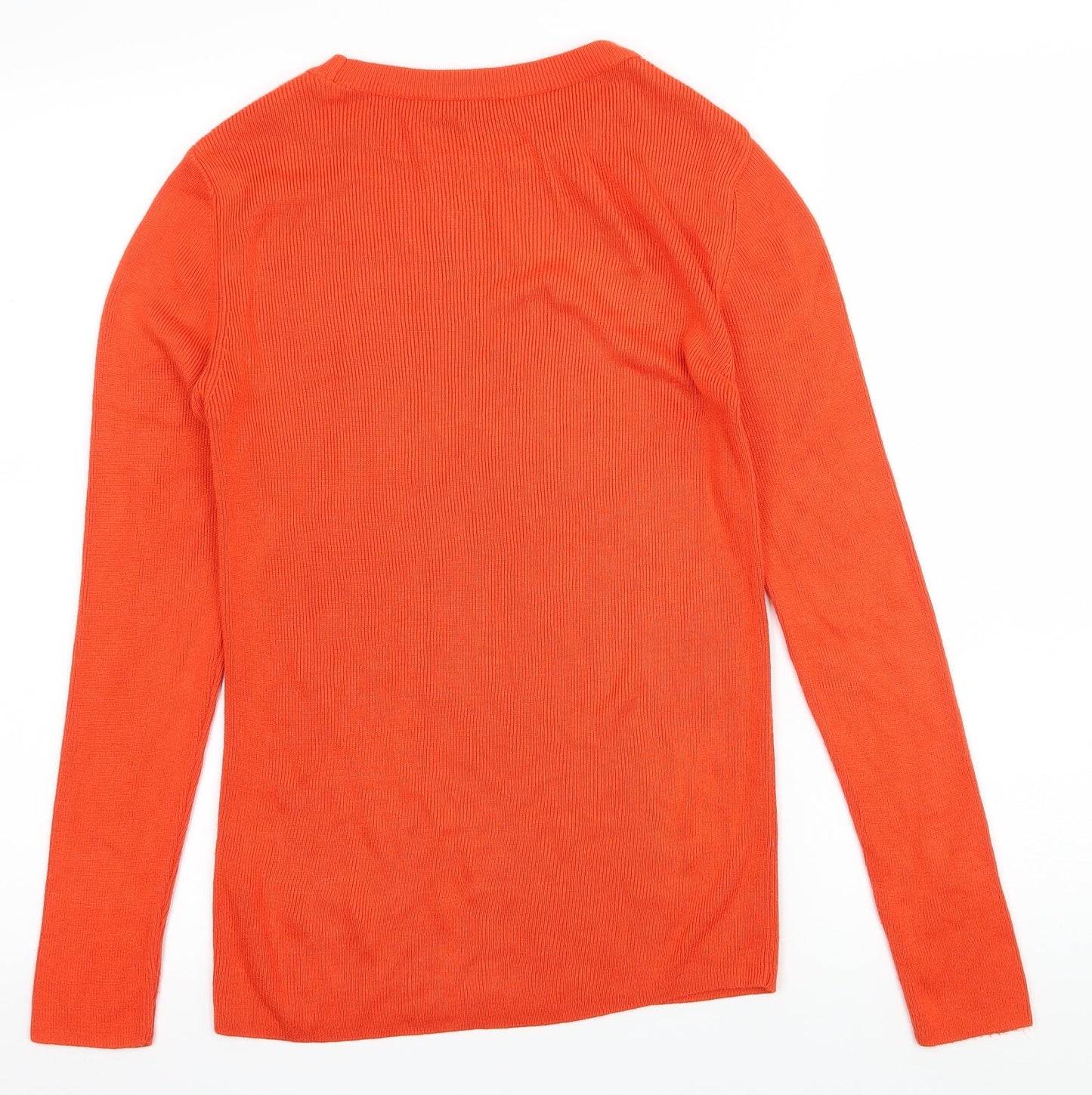 Dorothy Perkins Womens Orange  Knit Pullover Jumper Size 12