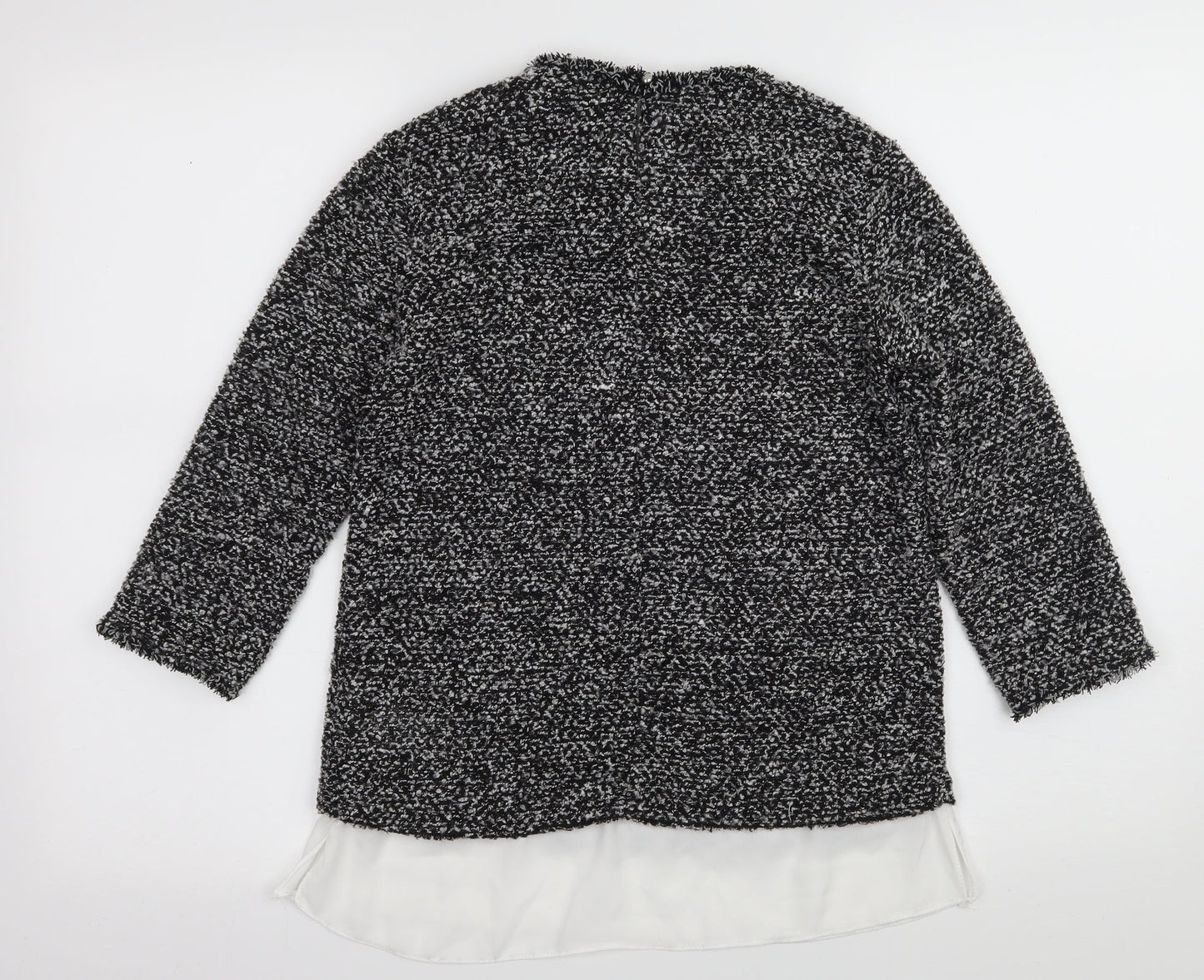 Dorothy Perkins Womens Grey  Knit Pullover Jumper Size 8