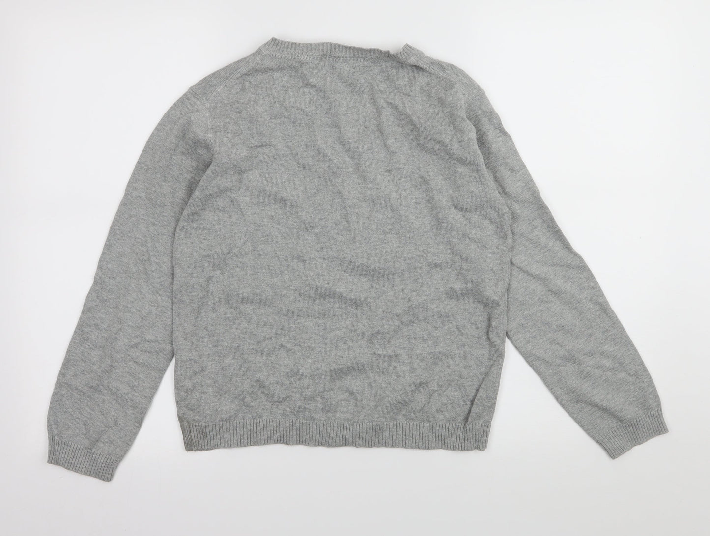 CKS Boys Grey  Knit Pullover Jumper Size 12 Years