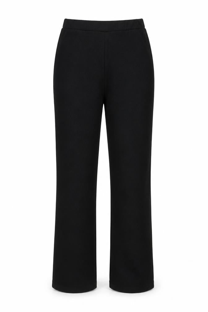 PRETTYLITTLETHING Womens Black   Trousers  Size 14 L29 in