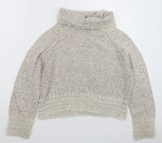 TUZZI Womens Beige  Knit Pullover Jumper Size L