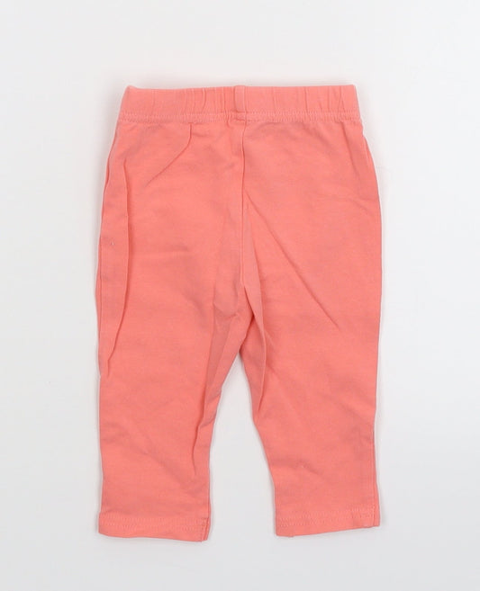 George Girls Pink   Capri Trousers Size 3-6 Months