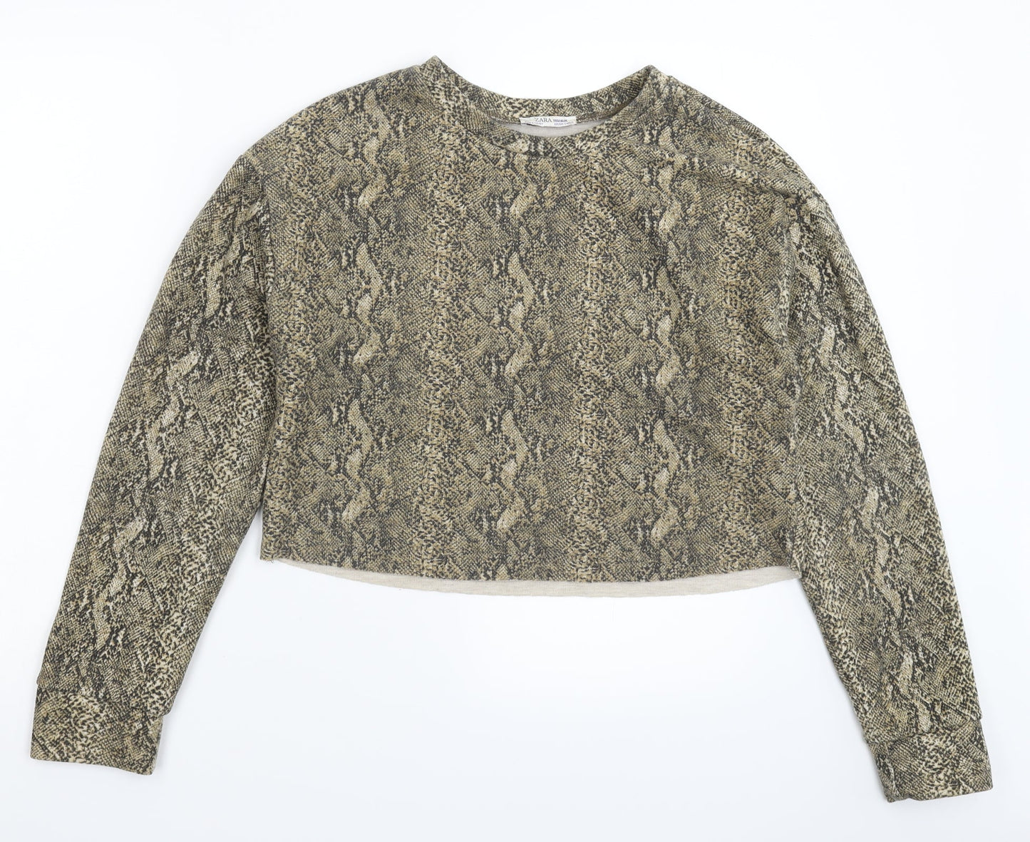 Zara Womens Multicoloured Animal Print  Pullover Sweatshirt Size S