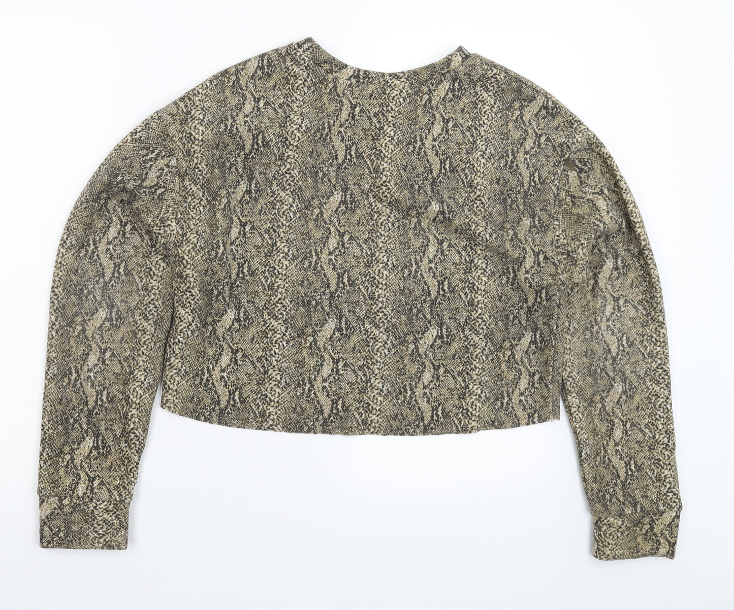 Zara Womens Multicoloured Animal Print  Pullover Sweatshirt Size S