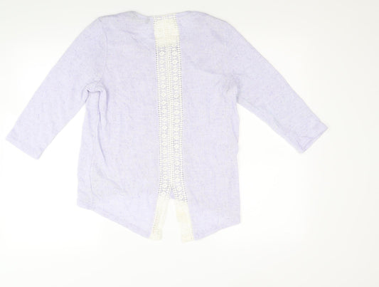 New Look Womens Purple  Knit Pullover Jumper Size 10