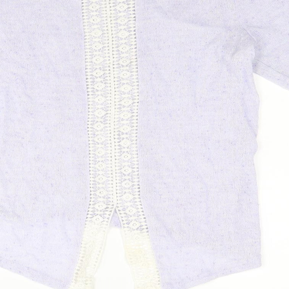 New Look Womens Purple  Knit Pullover Jumper Size 10