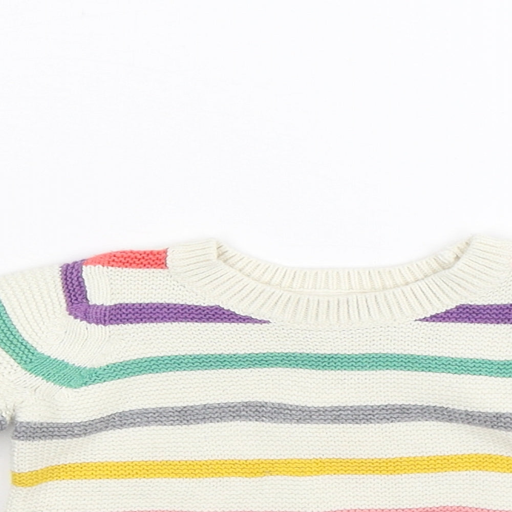 Gap Boys Beige Striped Knit Pullover Jumper Size 2 Years