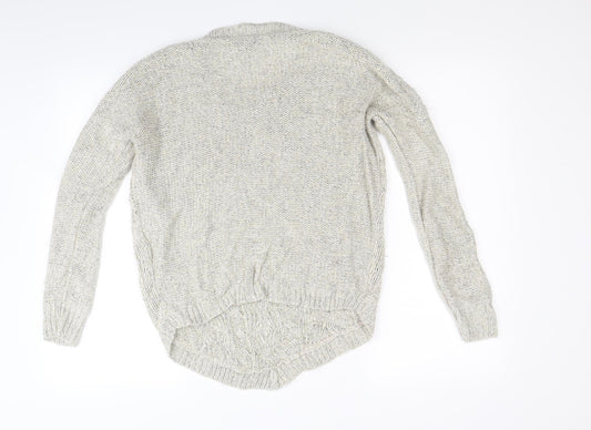 Warehouse Womens Beige  Knit Pullover Jumper Size 8