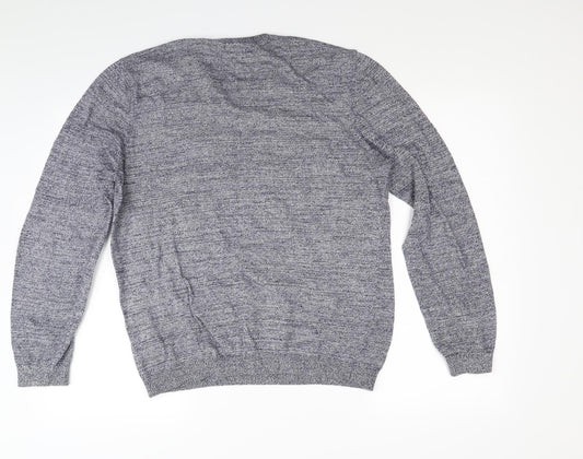 ASOS Mens Blue  Knit Pullover Jumper Size M