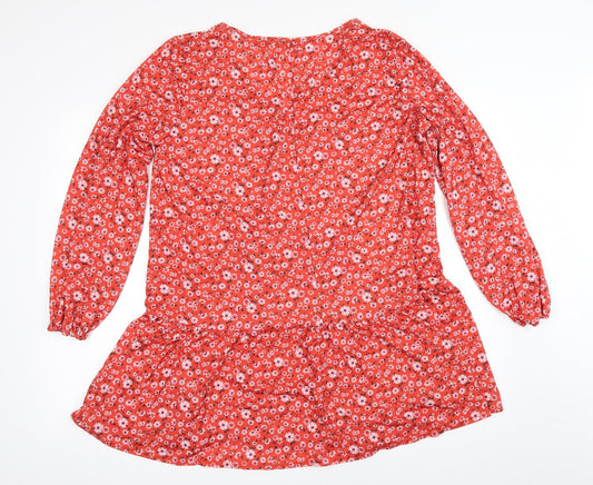 ASOS Womens Orange Floral  Shift  Size 16