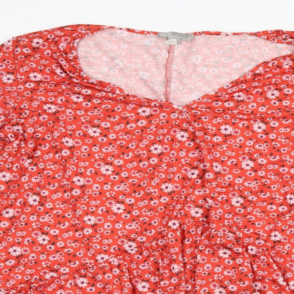 ASOS Womens Orange Floral  Shift  Size 16
